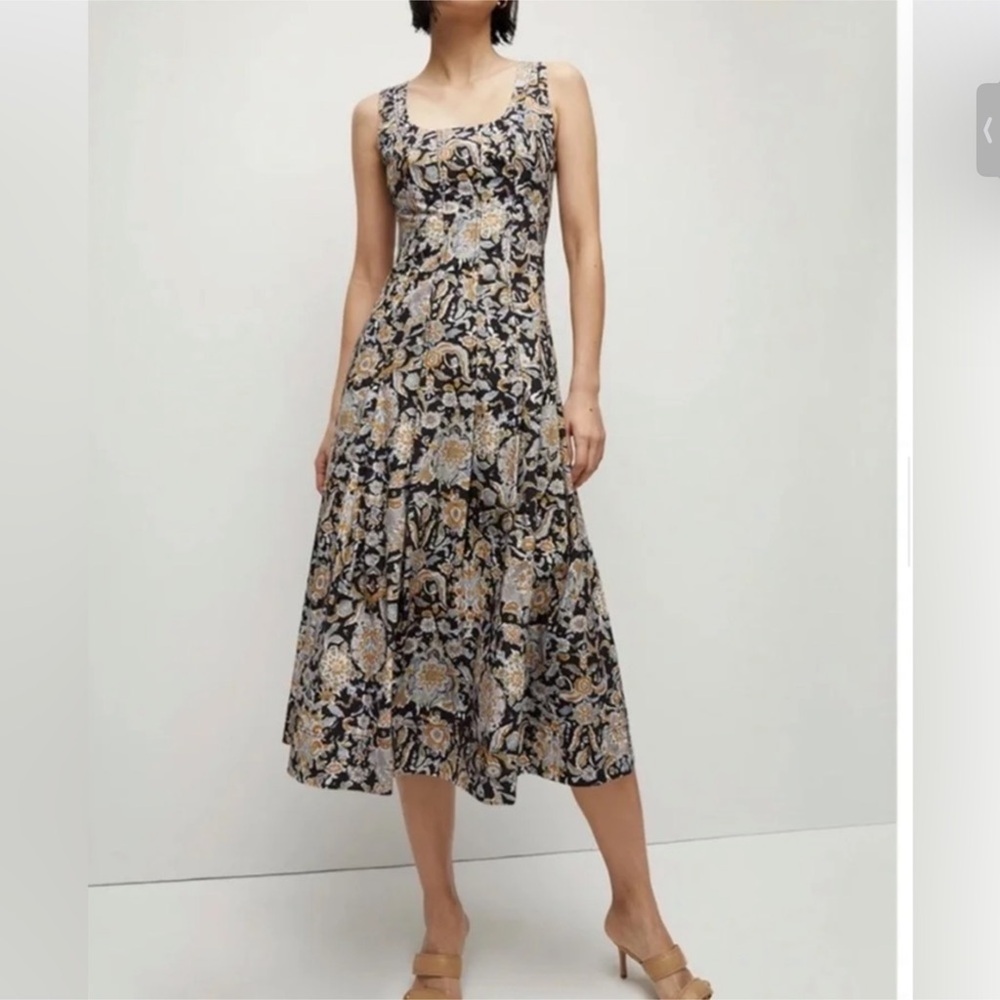 VERONICA BEARD Jolie Midi Dress Size 12